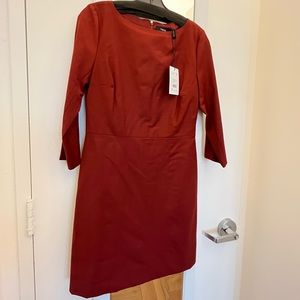 Theory NWT Red Work Dress